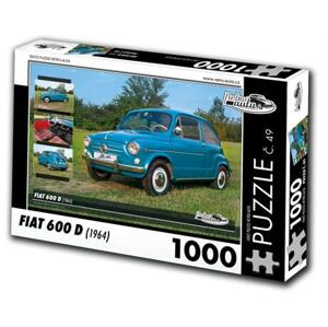 RETRO-AUTA Puzzle č. 49 Fiat 600 D (1964) 1000 dílků; 120473