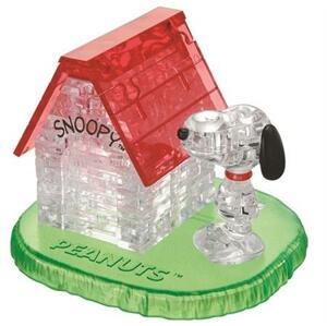 HCM KINZEL 3D Crystal puzzle Snoopy a domek 50 dílků; 6597