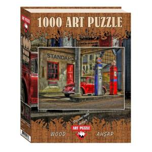 ART PUZZLE Dřevěné puzzle Čerpací stanice 1000 dílků; 121934