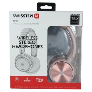 Swissten TRIX, růžové - bluetooth stereo sluchátka; 52510502