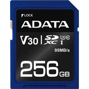 ADATA MicroSDXC 256GB UHS-I 100 25MB s + adaptér; AUSDX256GUICL10A1-RA1