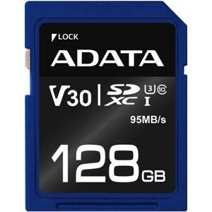 ADATA SDXC 128GB UHS-I U3 V30S 95 60MB s; ASDX128GUI3V30S-R