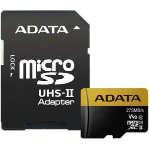 ADATA 64GB MicroSDXC UHS-II U3 s adaptérem; AUSDX64GUII3CL10-CA1