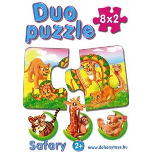 DOHÁNY Duo puzzle Safari 8x2 dílky; 125688