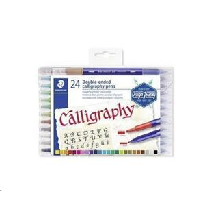 Staedtler Sada kaligrafických popisovačů "Calligraph Duo", 24 barev, 2,0/3,5 mm, oboustranné; TS3005TB24