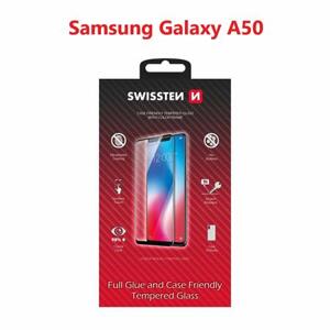 Swissten sklo full glue, color frame, case friendly  Samsung A505 Galaxy A50 černé; 54501709