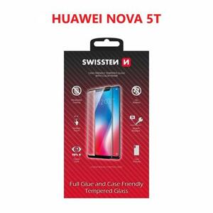 Swissten sklo full glue, color frame, case friendly Huawei Nova 5T černé; 54501756
