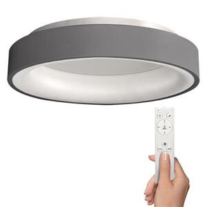 Solight LED stropní světlo kulaté Treviso, 48W, 2880lm, stmívatelné, dálkové ovládání, šedá; WO768-G