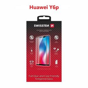 Swissten sklo full glue, color frame, case friendly Huawei Y6P černé; 54501770