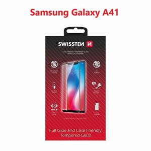 Swissten sklo full glue, color frame, case friendly Samsung Galaxy a41 černé; 54501772