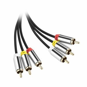 GoGEN Propojovací 3 x Cinch kabel ; GOG3CINCH500MM01