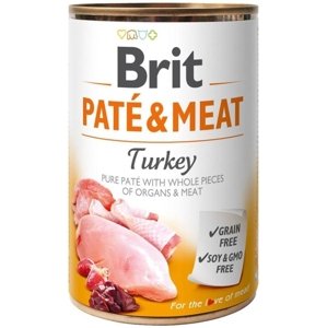Brit Dog konz Paté & Meat Turkey 400g; 95455