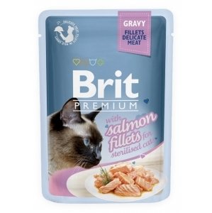 Brit Premium Cat D Fillets in Gravy for Sterilised 85g; 88131