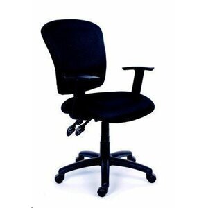 MaYAH Manažerská židle, textilní, černá základna "Active", černá; BBSZVV09