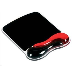 Kensington Podložka pod myš s gelovou opěrkou zápěstí "DuoGel", červená/černá; BME62402