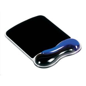 Kensington Podložka pod myš s gelovou opěrkou zápěstí "DuoGel", černá/modrá; BME62401