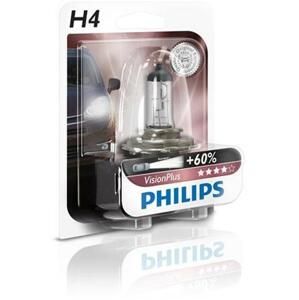 Philips H4 VisionPlus 1 ks; 12342VPB1