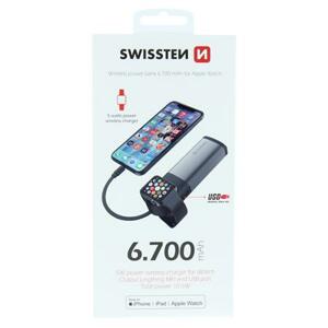 Swissten  2in1 Apple Watch MFI power bank 6700 mah; 22013980