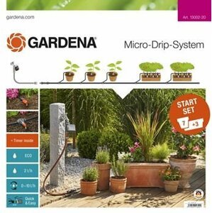 Gardena 13002-20 - Startovací sada pro rostliny v květináčích M s automatikou; 13002-20