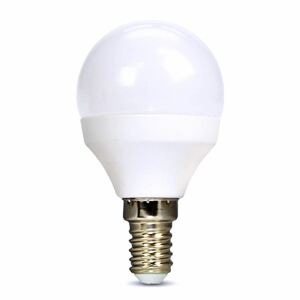 Solight LED žárovka, miniglobe, 8W, E14, 3000K, 720lm, bílé provedení; WZ425-1