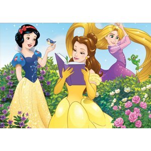 EDUCA Puzzle Disney Princezny: Sněhurka, Bella a Locika 100 dílků; 119237