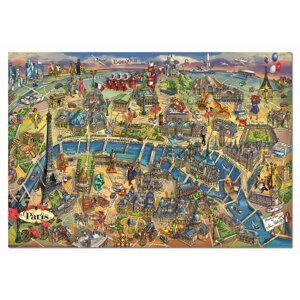 EDUCA Puzzle Mapa Paříže 500 dílků; 131217