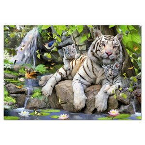 EDUCA Puzzle Bílí bengálští tygři 1000 dílků; 332