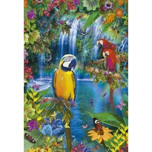 EDUCA Puzzle Ráj tropických papoušků 500 dílků; 4536