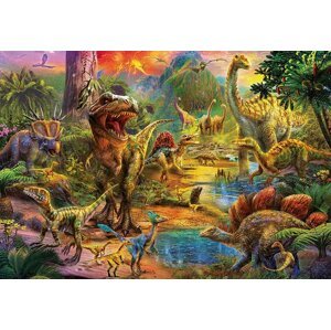 EDUCA Puzzle Území dinosaurů 1000 dílků; 122213