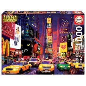 EDUCA Svítící puzzle Times Square, New York 1000 dílků; 134683