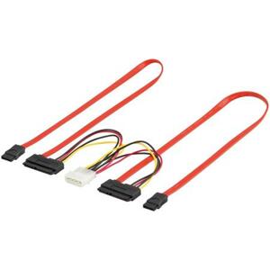 PremiumCord Combo SATA datový kabel + napájecí 50cm; kfsa-27