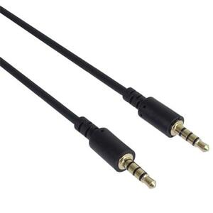 PremiumCord Kabel Jack 3.5mm 4 pinový  M/M 0,5m pro Apple iPhone, iPad, iPod; kjack4mm05