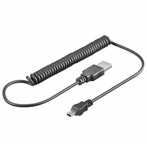 PremiumCord Kabel USB 2.0, A-B mini 1.5m - kroucený 50cm až 150cm; ku2m1akr