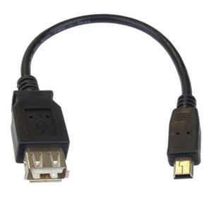 PremiumCord USB redukce kabel USB A/female - Mini 5pin USB/male 20cm; kur-15