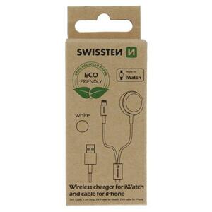 Swissten wireless nabíječka 2v1 iwatch a Lightning (eco balení); 22055503ECO