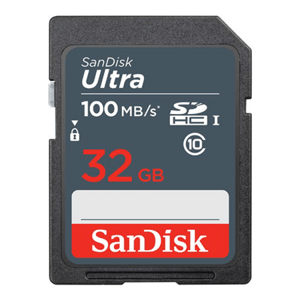 SanDisk Ultra 32GB SDHC Memory Card 100MB/s; SDSDUNR-032G-GN3IN
