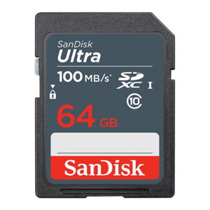 SanDisk Ultra 64GB SDXC Memory Card 100MB/s; SDSDUNR-064G-GN3IN