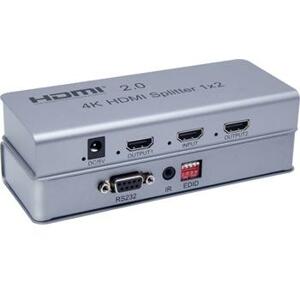 PremiumCord HDMI 2.0 splitter 1-2 porty, 4K x 2K/60Hz, FULL HD, 3D, repeater v setu; khsplit2e