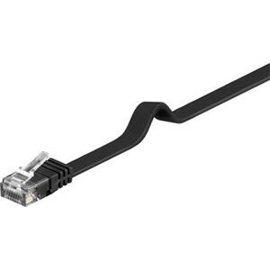 PremiumCord Plochý patch kabel UTP RJ45-RJ45 CAT6 1m černá; sp6uflat010C