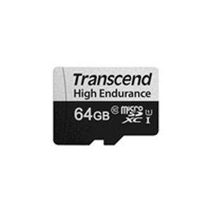 Transcend MicroSDXC karta 64GB 350V, High Endurance; TS64GUSD350V