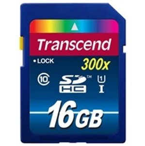 Transcend SDHC karta 16GB Premium, Class 10 UHS-I, 300X (45MB/s); TS16GSDU1