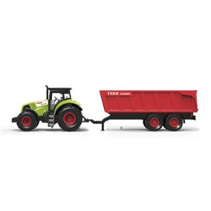 Rappa Traktor plastový se zvukem a světlem s červenou vlečkou; 214941