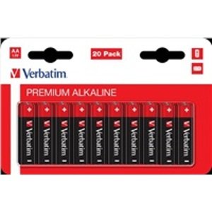 Verbatim AA Alkalická Baterie 20 Pack / LR6 49877; 49877
