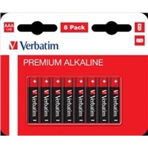 Verbatim Alkalické baterie AAA, 8 PACK , LR03 49502; 49502