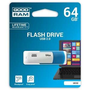 GoodRam UCO2 64GB USB 2.0 Blue/White; UCO2-0640MXR11