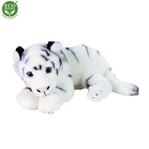 Rappa Plyšový tygr bílý ležící 36 cm ECO-FRIENDLY; 942103