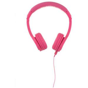 BuddyPhones Explore+  dětská drátová sluchátka s mikrofonem, růžová; BP-EXPLOREP-PINK