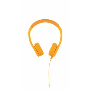 BuddyPhones Explore+  dětská drátová sluchátka s mikrofonem, žlutá; BP-EXPLOREP-YELLOW