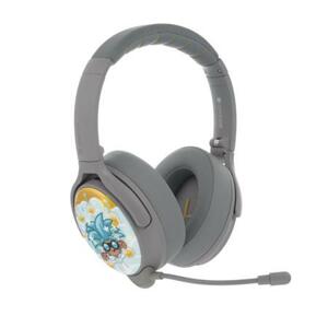 BuddyPhones Cosmos+  dětská bluetooth sluchátka s odnímatelným mikrofonem, světle šedá; BT-BP-COSMOSP-GREY
