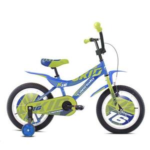 Capriolo Dětské jízdní kolo BMX 16" HT KID limetkovo-modré; 120376